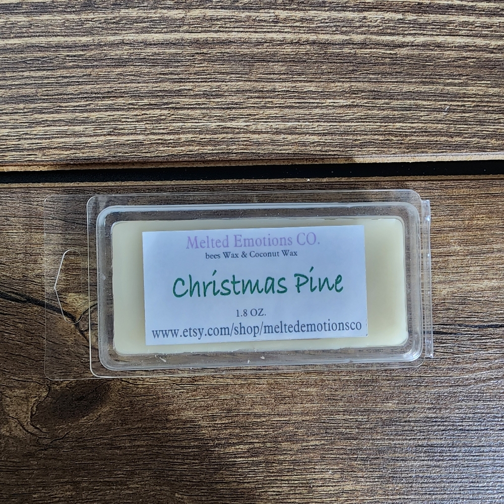 Christmas pine wax melt handmade christmas stocking stuffers